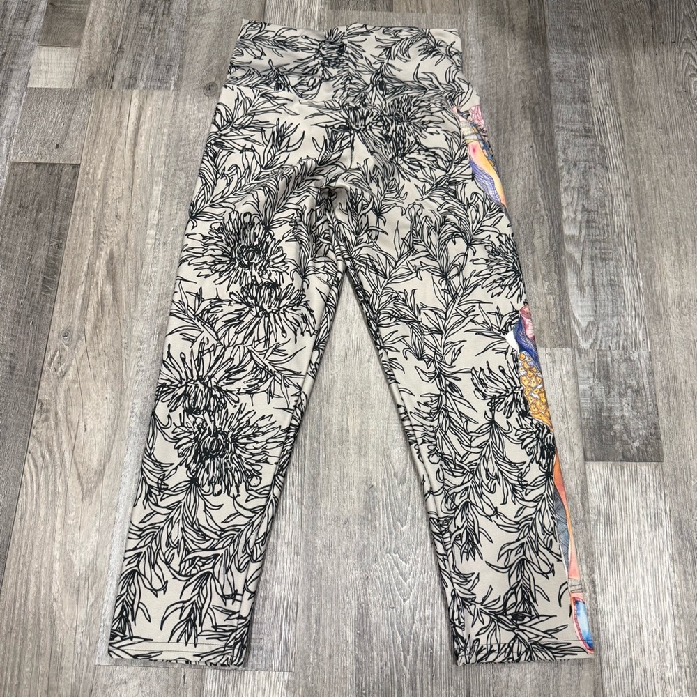 Coalition Snow Tahoe Floral Print Leggings Baselayers Artsy Abstract - Small - Picture 2 of 9